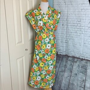 Altar‎ Houseline Francis Wrap Dress Size 5X Vintage Retro 60’s 70’s Plus Artisan